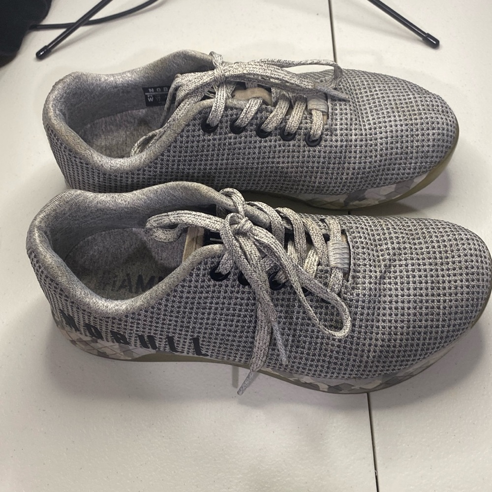 NOBULL SuperFabric Gray Lace Up Athletic Sneaker Shoes